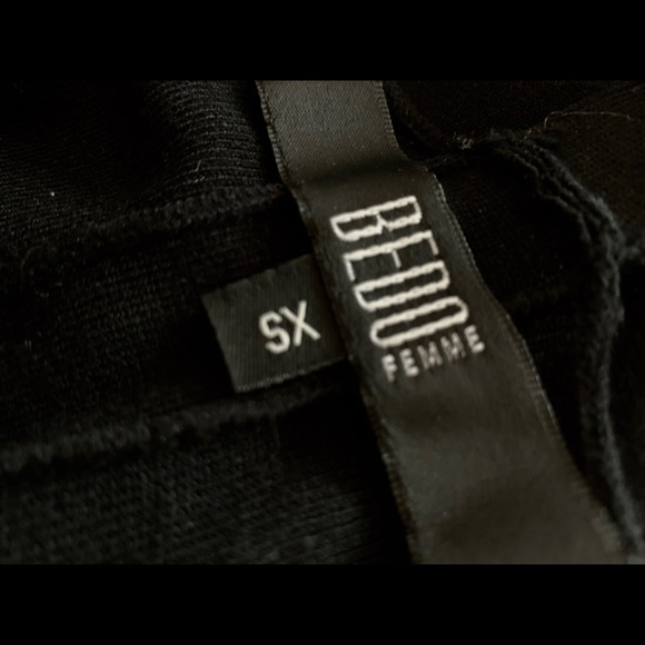 BEDO Black Ribbed Dress - Picture 4 of 4